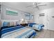 Bedroom with two twin beds and ocean decor at 1600 S Ocean Blvd. # 346, Myrtle Beach, SC 29577