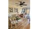 Small dining area with glass top table and four chairs at 9580 Shore Dr. # 303, Myrtle Beach, SC 29572