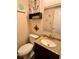 Small bathroom with toilet and sink vanity at 9580 Shore Dr. # 303, Myrtle Beach, SC 29572