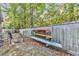 Backyard with a wooden fence and paddleboard storage at 519 31St Ave. N # 7, Myrtle Beach, SC 29577