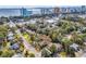 Aerial view highlighting the home's location in a residential neighborhood at 519 31St Ave. N # 7, Myrtle Beach, SC 29577