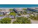 Aerial view of the beachfront community, highlighting its location and amenities at 5601 N Ocean Blvd. # C-202, Myrtle Beach, SC 29577