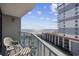 Balcony with stunning ocean and beach views at 201 74Th Ave. N # 2749/50, Myrtle Beach, SC 29572