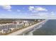 Aerial view showcasing beachfront condo and its oceanfront location at 201 74Th Ave. N # 2749/50, Myrtle Beach, SC 29572