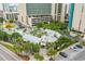 Aerial view of resort pool, lazy river, and bar at 201 74Th Ave. N # 2749/50, Myrtle Beach, SC 29572