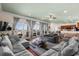Ocean view living room with comfy sectional sofas and hardwood floors at 132 N Waccamaw Dr., Murrells Inlet, SC 29576