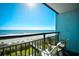 Balcony boasting stunning ocean views and seating at 6804 N Ocean Blvd. # 627, Myrtle Beach, SC 29572