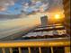 Stunning ocean view at sunrise from balcony at 9550 Shore Dr. # 1202, Myrtle Beach, SC 29572