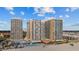 Oceanfront resort with pool and parking area at 9550 Shore Dr. # 831, Myrtle Beach, SC 29572