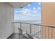 Relaxing oceanfront balcony with chairs and stunning beach views at 9550 Shore Dr. # 831, Myrtle Beach, SC 29572