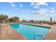 Inviting community pool with plenty of lounge chairs at 2001 S Ocean Blvd. # 1005, Myrtle Beach, SC 29577