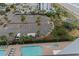 Aerial view of ample parking and resort-style pools at 2001 S Ocean Blvd. # 1005, Myrtle Beach, SC 29577