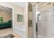 Bathroom with a bathtub, shower, and access to the main bedroom at 544 Running Deer Trail, Myrtle Beach, SC 29588