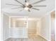 Dining room with hardwood floors, chandelier, and access to living areas at 615 1St Ave. N, Surfside Beach, SC 29575