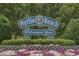Myrtle Beach welcome sign with lush landscaping at 300 Golan Circle # C, Myrtle Beach, SC 29579
