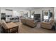 Open living room with comfortable seating and wood floors at 300 Golan Circle # C, Myrtle Beach, SC 29579