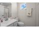 Clean bathroom with a toilet, sink, and shower at 300 Golan Circle # C, Myrtle Beach, SC 29579