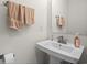 Small bathroom with sink and mirror at 300 Golan Circle # C, Myrtle Beach, SC 29579