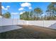 Fenced-in backyard with concrete patio at 300 Golan Circle # C, Myrtle Beach, SC 29579