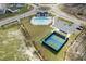 Aerial view of community pool and pickleball courts at 508 Shellbark Dr., Longs, SC 29568