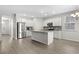 Modern kitchen with stainless steel appliances and an island at 508 Shellbark Dr., Longs, SC 29568