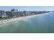 Aerial view of beachfront property and hotel at 205 N 74Th Ave. N # 1106, Myrtle Beach, SC 29572