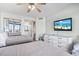 Bedroom with two double beds and ocean view at 205 N 74Th Ave. N # 1106, Myrtle Beach, SC 29572