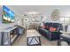 Relaxing living room with leather recliners, coastal decor, and ocean views at 205 N 74Th Ave. N # 1106, Myrtle Beach, SC 29572