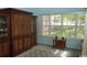 Home office with built-in shelving and large window at 9606 Indigo Creek Blvd., Murrells Inlet, SC 29576