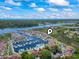 Wide aerial showcasing waterfront property location, near marina at 4396 Baldwin Ave. # 45, Little River, SC 29566