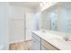 Modern bathroom with double vanity and a shower at 807 Busy Corner Rd., Conway, SC 29527