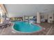 Indoor pool with lounge chairs and kiddie area at 7100 N Ocean Blvd. # 218, Myrtle Beach, SC 29572
