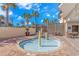 Small outdoor pool with brick border and seating area at 7100 N Ocean Blvd. # 218, Myrtle Beach, SC 29572