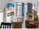 Living room with fireplace and ocean view at 5308 N Ocean Blvd. # 1115, Myrtle Beach, SC 29577