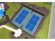 Two well-maintained pickleball courts at 293 Hawks Run Dr., Calabash, NC 28467