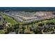 Aerial view of a beautiful community with a golf course at 293 Hawks Run Dr., Calabash, NC 28467