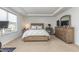 Comfortable bedroom with large dresser and TV at 3519 Cornflower Way, Conway, SC 29526