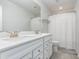 Bathroom with double vanity and a shower/tub combo at 3519 Cornflower Way, Conway, SC 29526