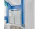 Bathroom with a shower stall and white toilet at 912-B S Ocean Blvd., Surfside Beach, SC 29575