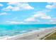 Stunning aerial view of pristine beach and ocean at 1501 S Ocean Blvd. # 1038, Myrtle Beach, SC 29577
