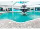 Inviting indoor pool with a central fountain at 1501 S Ocean Blvd. # 1038, Myrtle Beach, SC 29577