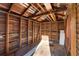 Unfinished interior of a small wooden shed at 432 N Smith Rd., Mullins, SC 29574