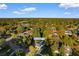 Aerial view of the neighborhood, highlighting the house at 432 N Smith Rd., Mullins, SC 29574