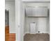 Laundry room with gray cabinets and vinyl flooring at 432 N Smith Rd., Mullins, SC 29574