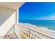 Balcony overlooking beach with ocean view at 1207 S Ocean Blvd. # 20703, Myrtle Beach, SC 29577