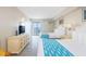 Condo bedroom with two twin beds and ocean view at 1207 S Ocean Blvd. # 20703, Myrtle Beach, SC 29577