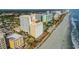 Oceanfront high-rise building and beach at 1207 S Ocean Blvd. # 20703, Myrtle Beach, SC 29577