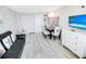 Living area with dining table and ocean view at 2301 N Ocean Blvd. # 531, Myrtle Beach, SC 29577