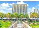 Oceanfront hotel with palm trees and walkway at 2301 N Ocean Blvd. # 531, Myrtle Beach, SC 29577