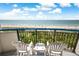 Breathtaking ocean view from private balcony, featuring comfortable seating at 2301 N Ocean Blvd. # 531, Myrtle Beach, SC 29577